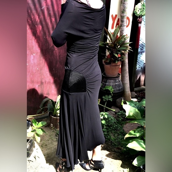 SOLD!!💸Vtg 90s Jean Paul Gaultier couture mesh dress - Picture 3 of 12